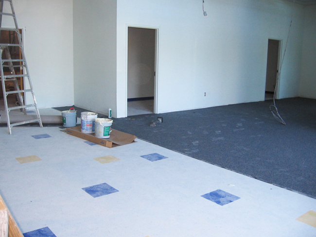 Retail Store Vinyl Tile & Carpeting