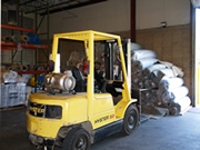 The FLOORING SOLUTION warehouse and staging area.