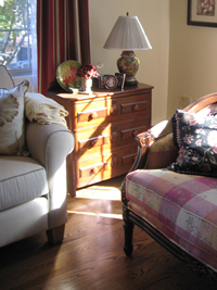 Hardwood Floors refinished in Living Room